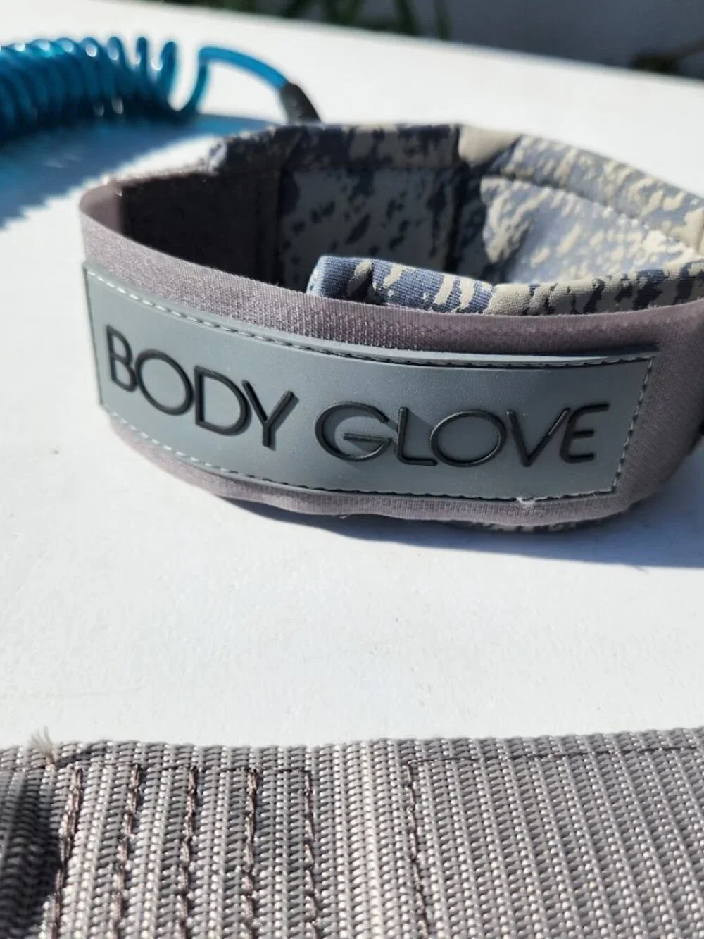 BODY GLOVE SUP Paddle Board Surf Leash Coiled Cord Neoprene Ankle Strap Paddlebo